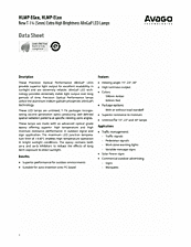 DataSheet HLMP-EL2A-XYLDD pdf